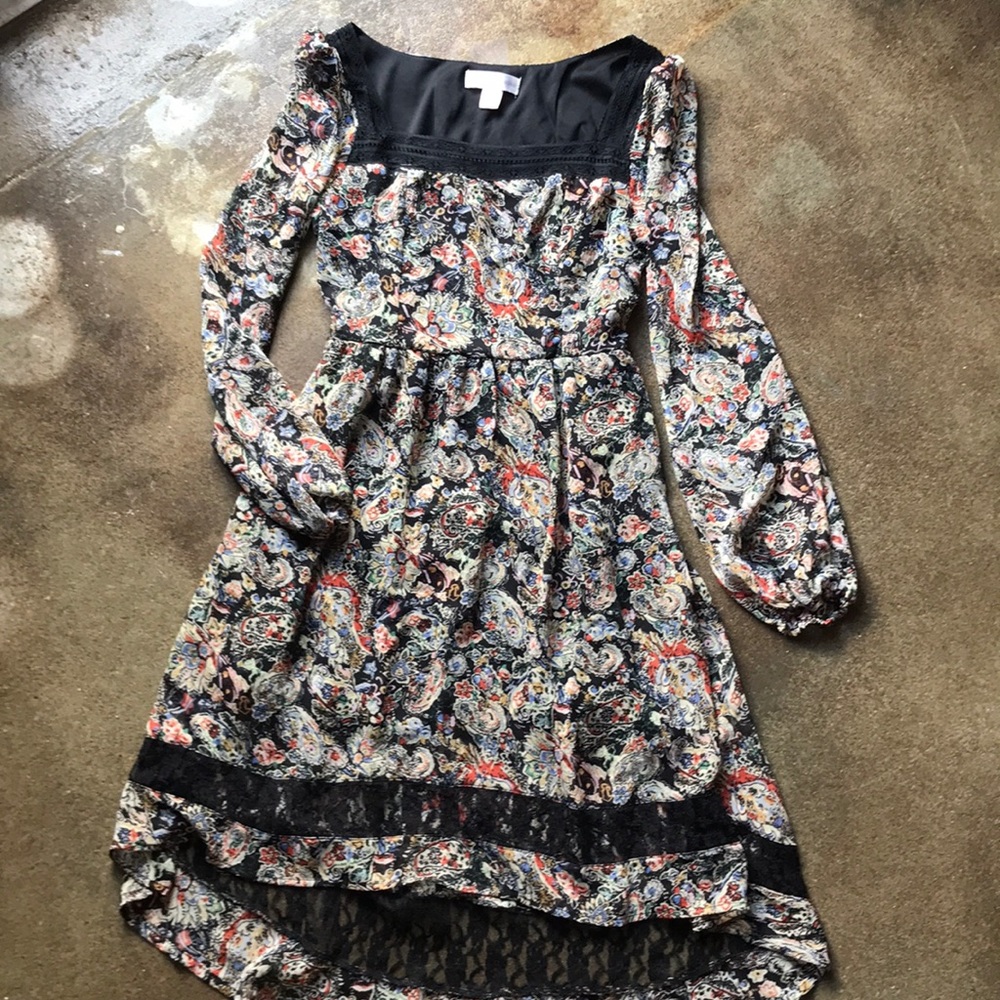 Band of Gypsies Floral High Low Dress